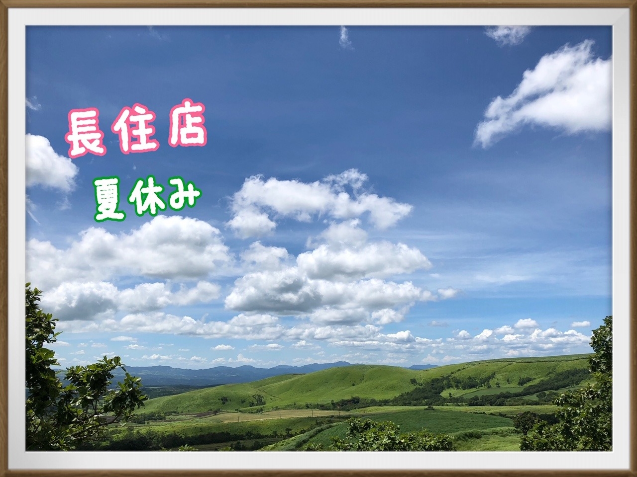 長住店 令和最初の夏休み何をしますか