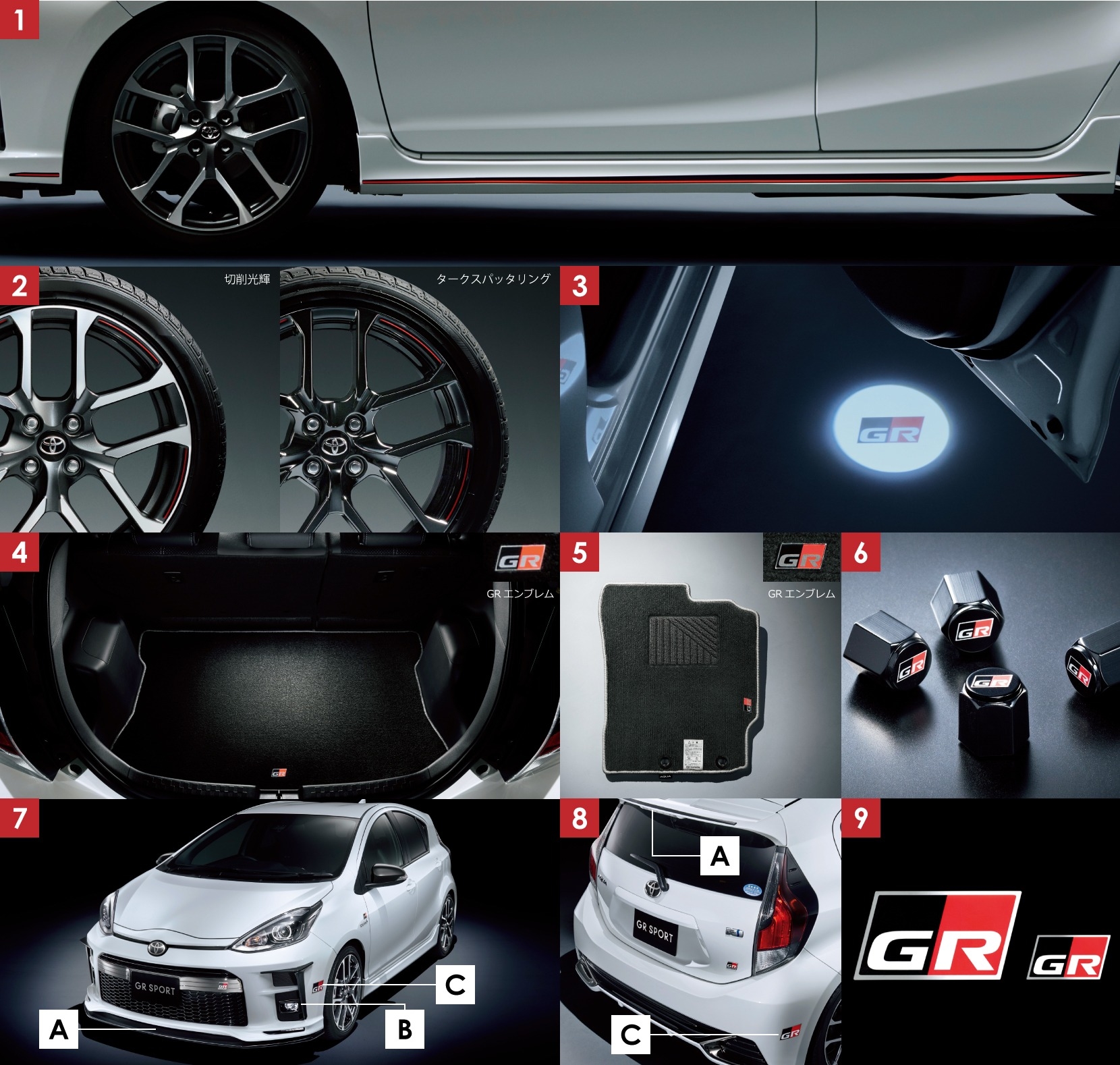新車 アクア +α GR PARTS