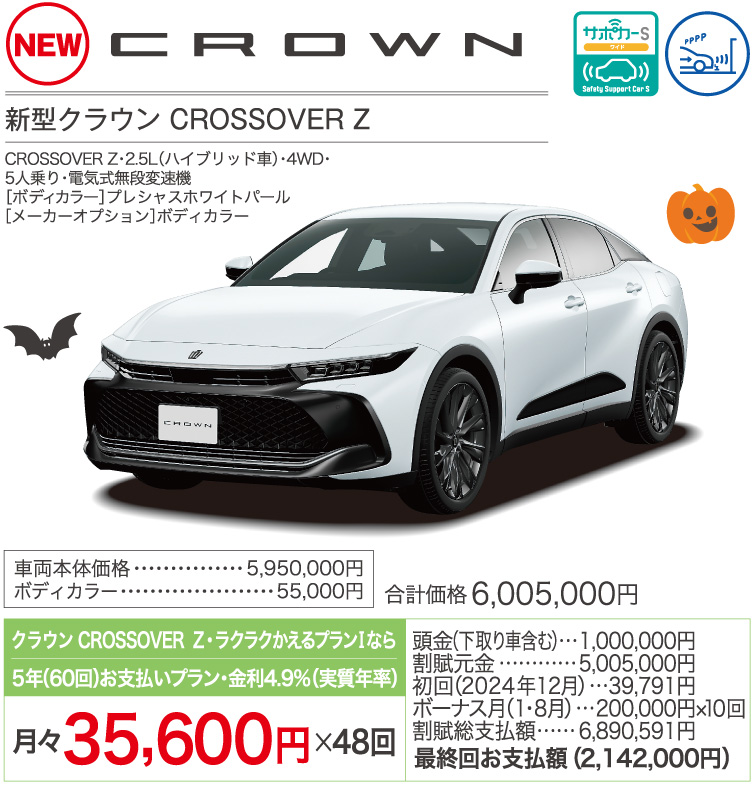 新型クラウン CROSSOVER Z