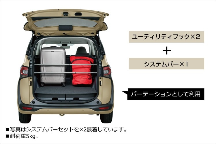 新車 シエンタ システムバーセット