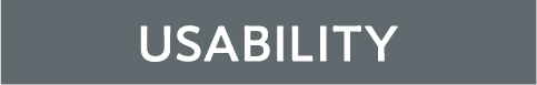 USABILITY