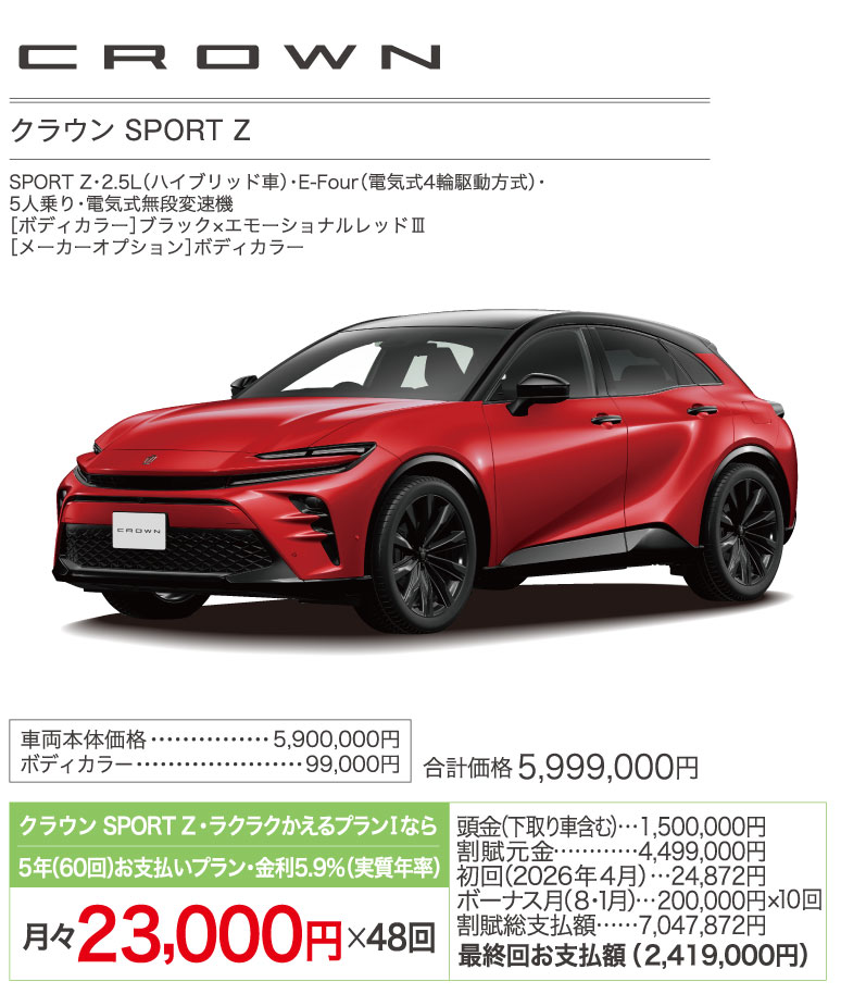クラウンSPORT Z