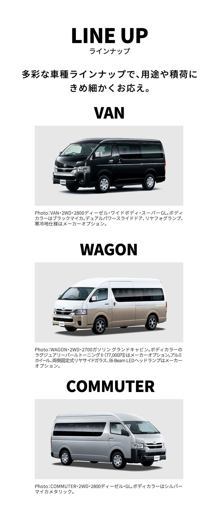ハイエース特設ページ | トヨタ車のことなら福岡トヨペット[公式]