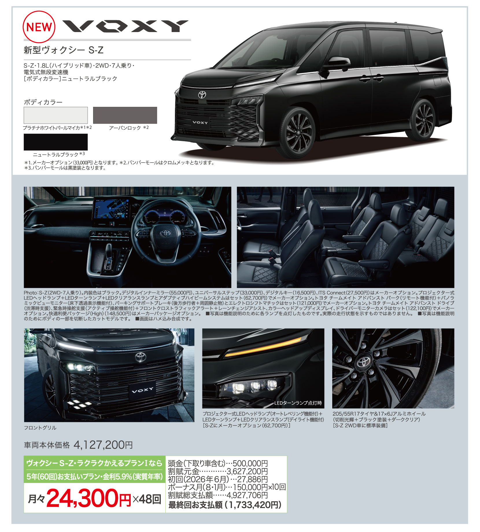 新型ヴォクシー S-Z