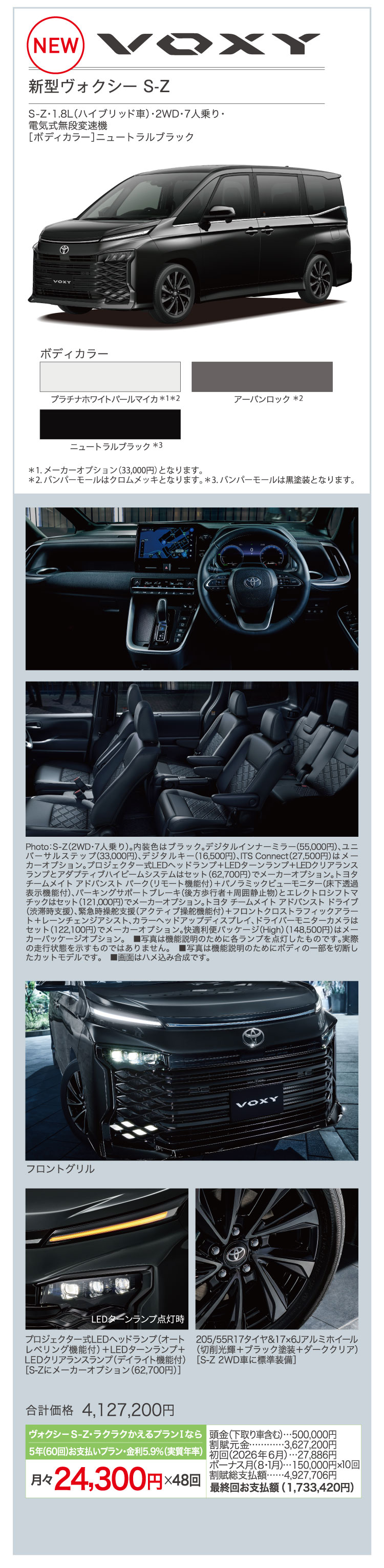 新型ヴォクシー S-Z