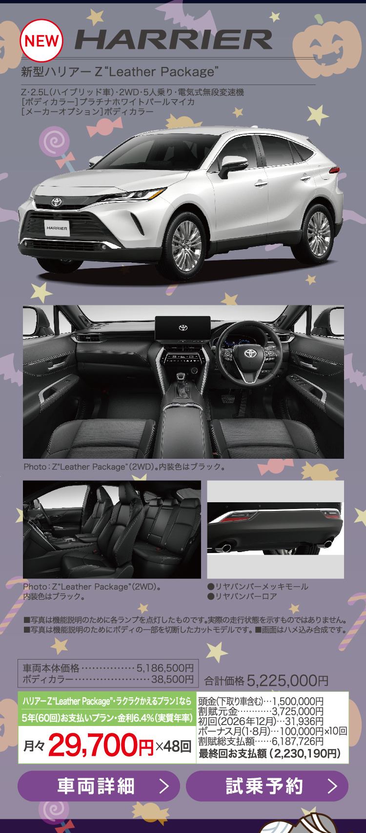 新型ハリアー Z Leather Package