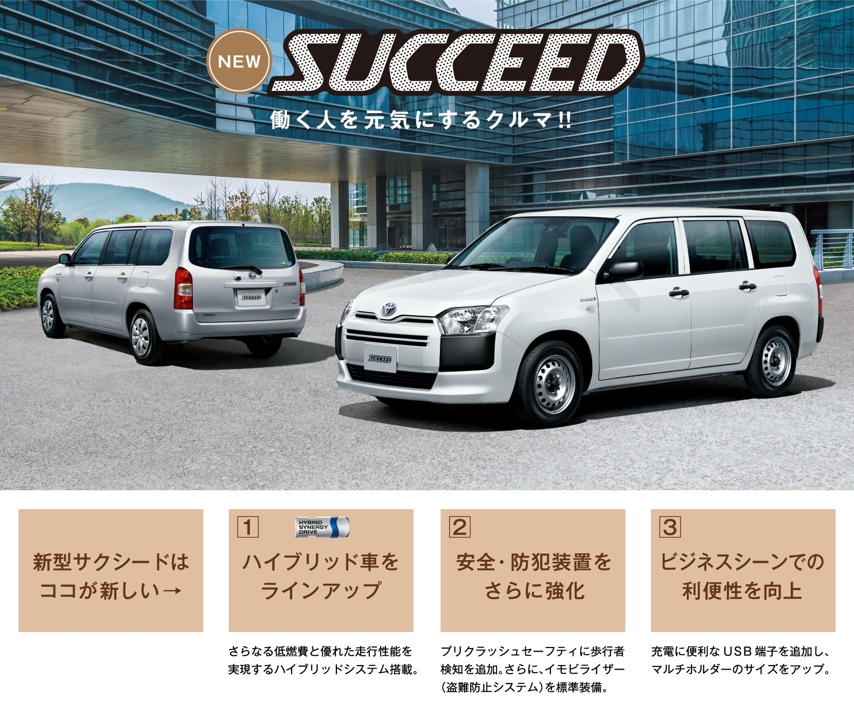 新車 サクシード FV ファーストビュー