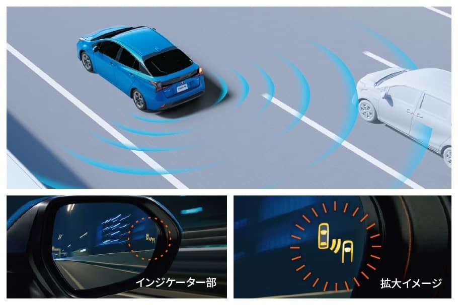 新車 プリウス その他安全装備 ブラインドスポットモニター