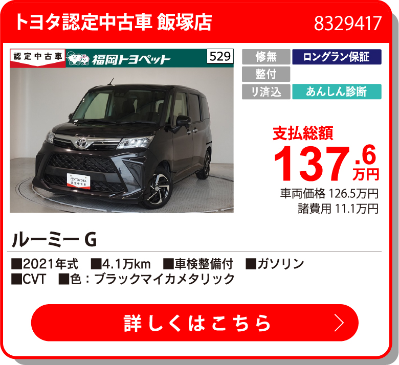 U飯塚 ﾙｰﾐｰ G 137.6万円
