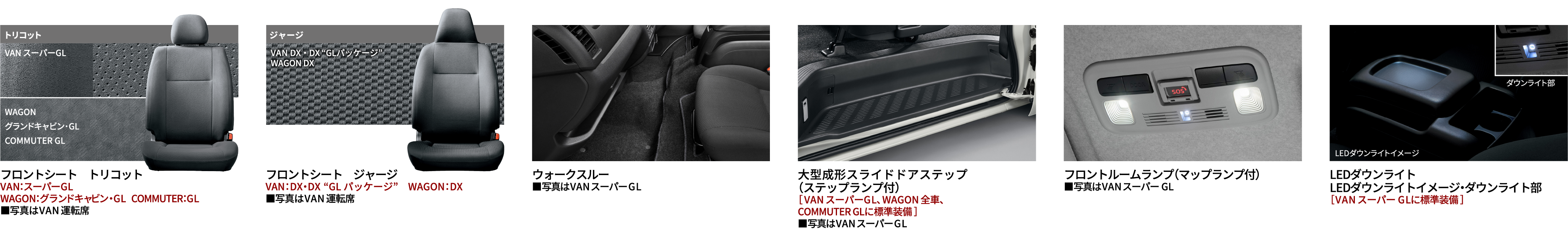 メッキアウトサイドドアハンドル（フロント）　メッキアウトサイドドアハンドル（スライドドア）　メッキバックドアガーニッシュ　メッキフロントグリル　