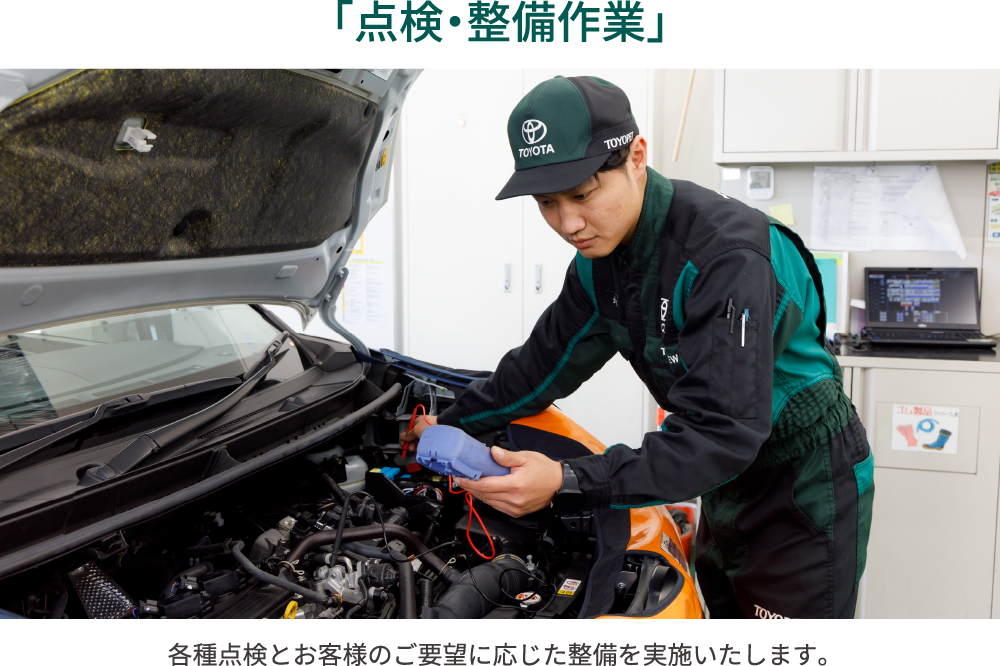 点検・整備作業